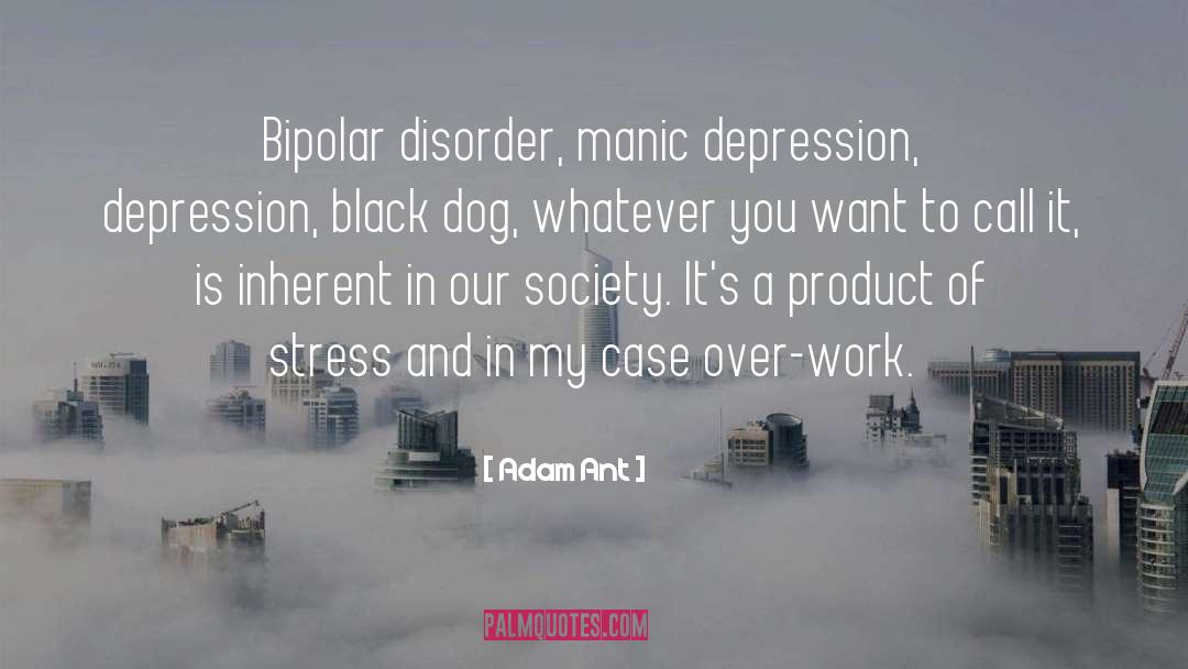 Inspiring Depression quotes by Adam Ant