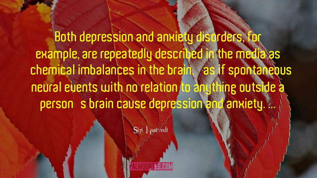 Inspiring Depression quotes by Siri Hustvedt