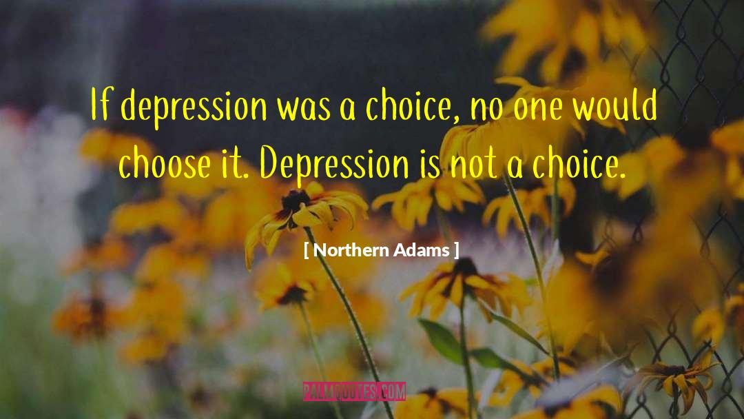 Inspiring Depression quotes by Northern Adams