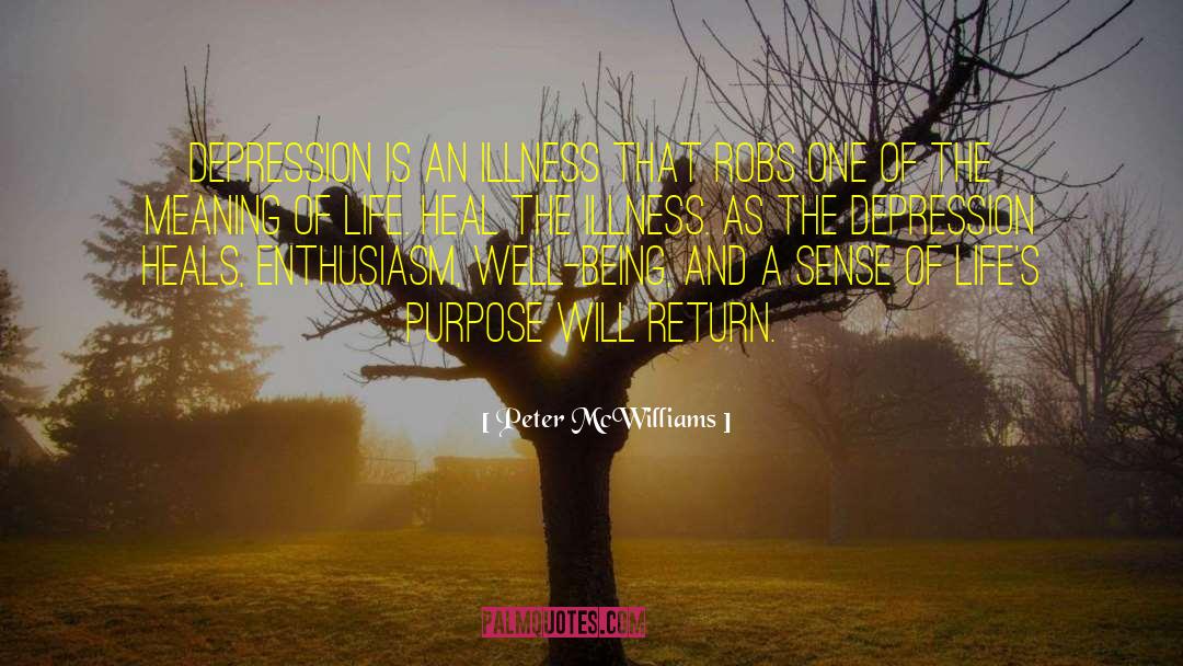 Inspiring Depression quotes by Peter McWilliams