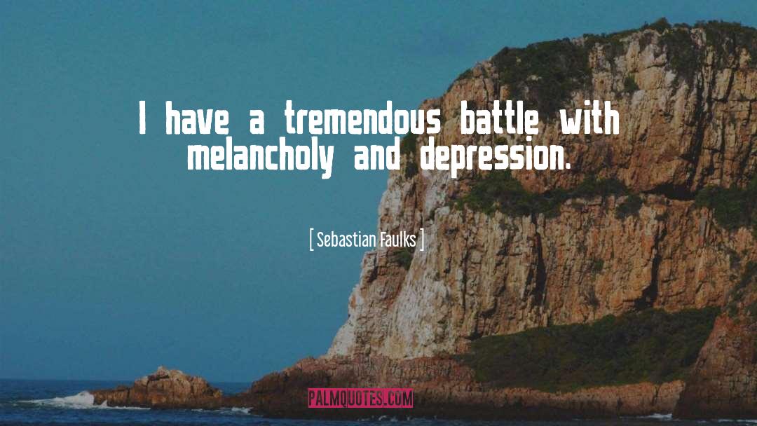 Inspiring Depression quotes by Sebastian Faulks