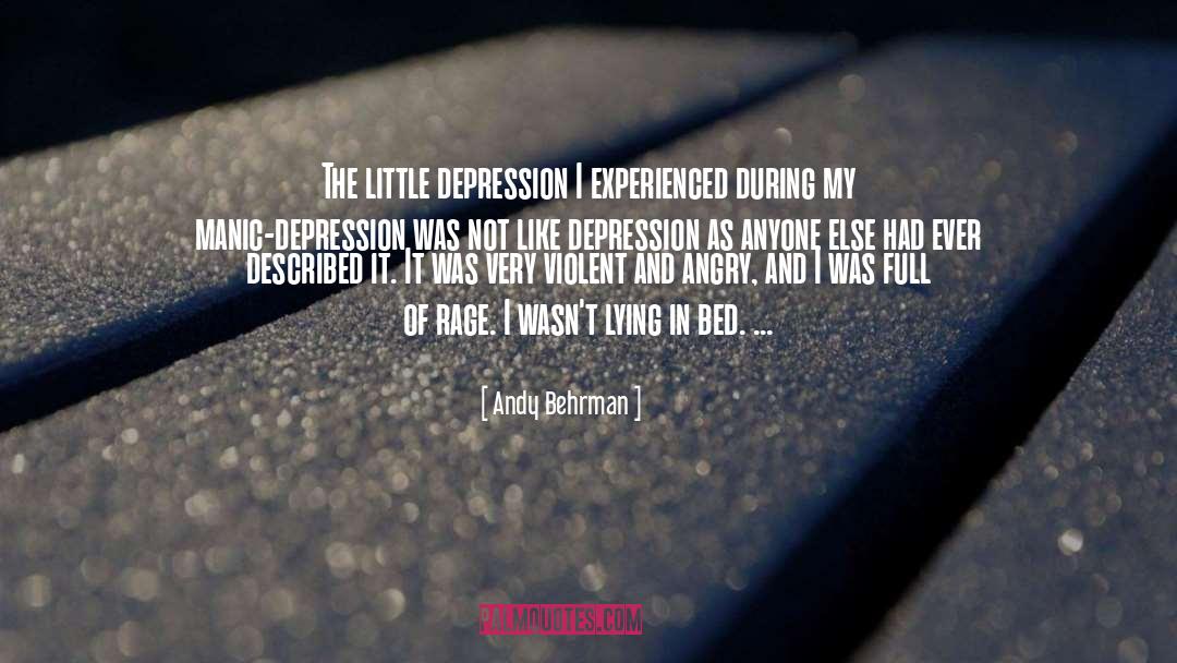 Inspiring Depression quotes by Andy Behrman
