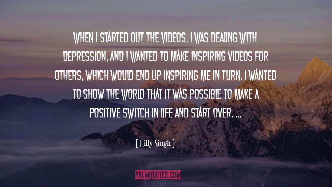 Inspiring Depression quotes by Lilly Singh
