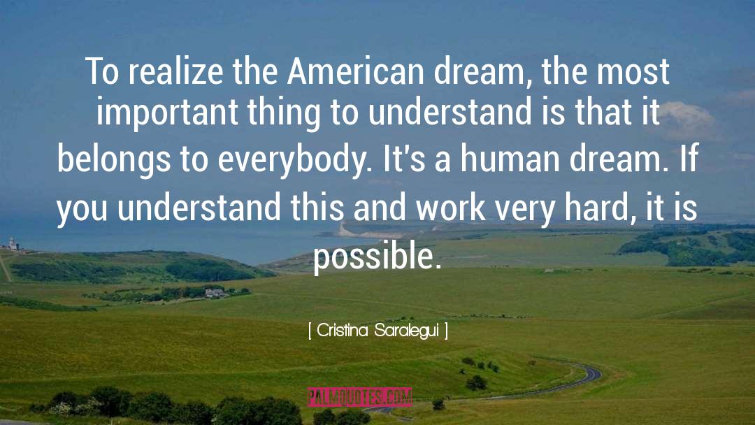 Inspiring Everybody To Dream quotes by Cristina Saralegui