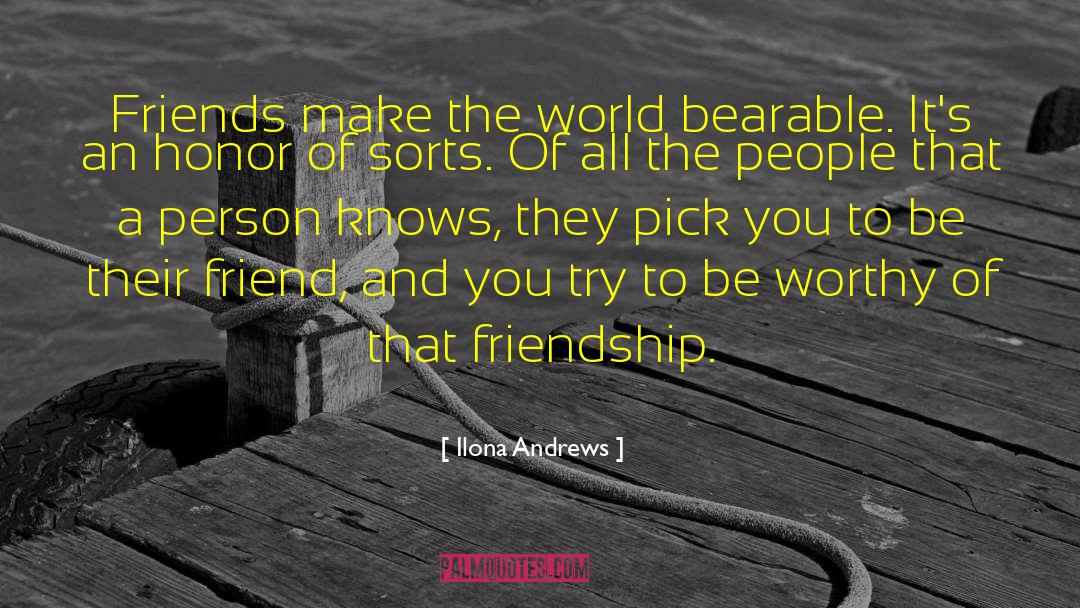 Inspiring Friends quotes by Ilona Andrews