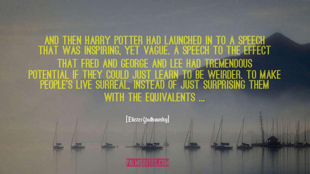 Inspiring Harry Potter quotes by Eliezer Yudkowsky