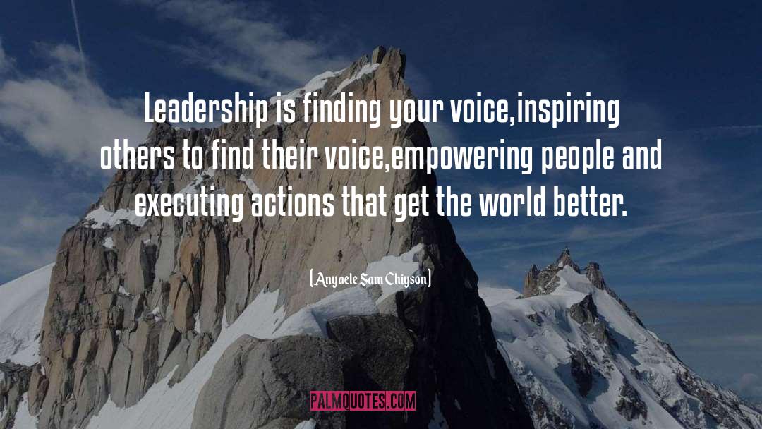 Inspiring Others quotes by Anyaele Sam Chiyson