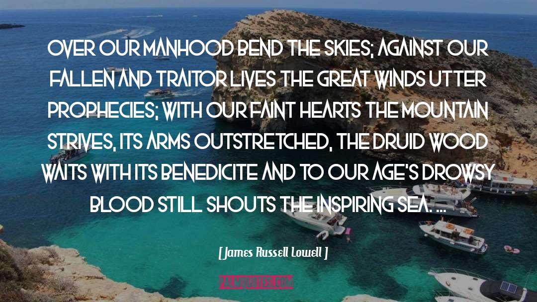 Inspiring Sales quotes by James Russell Lowell