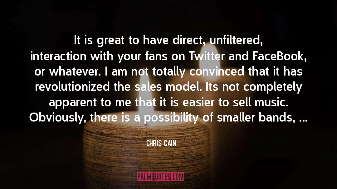 Inspiring Sales quotes by Chris Cain