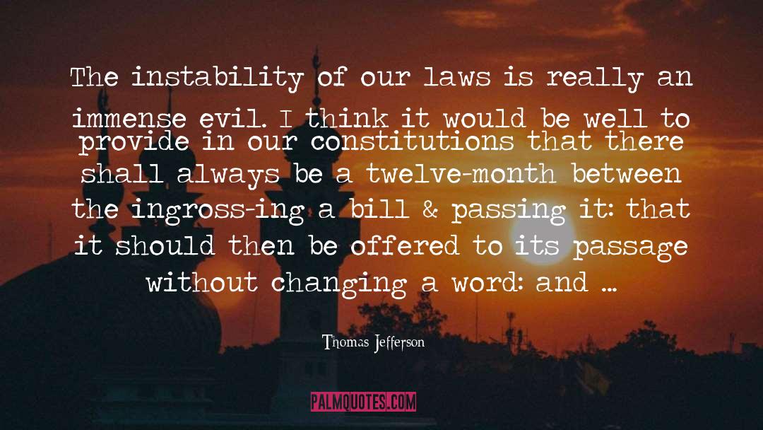 Instability quotes by Thomas Jefferson