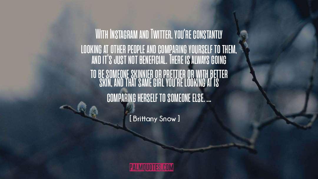 Instagram quotes by Brittany Snow