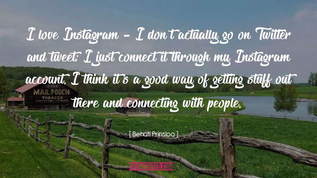 Instagram quotes by Behati Prinsloo