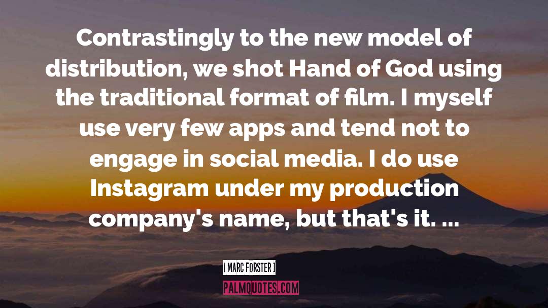Instagram quotes by Marc Forster