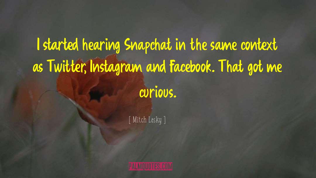Instagram quotes by Mitch Lasky