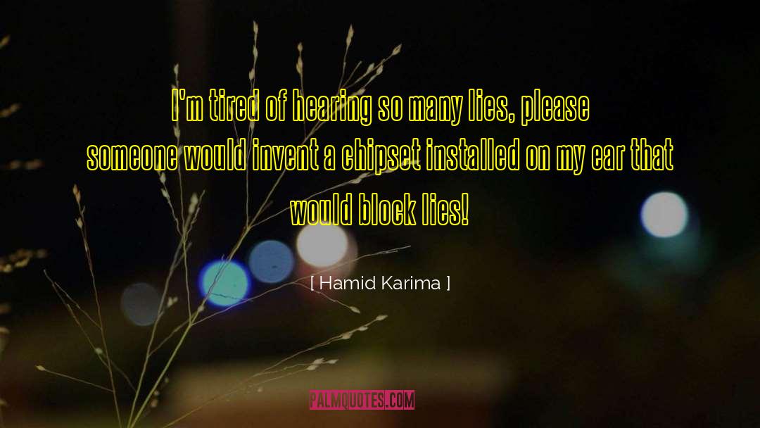 Installed quotes by Hamid Karima