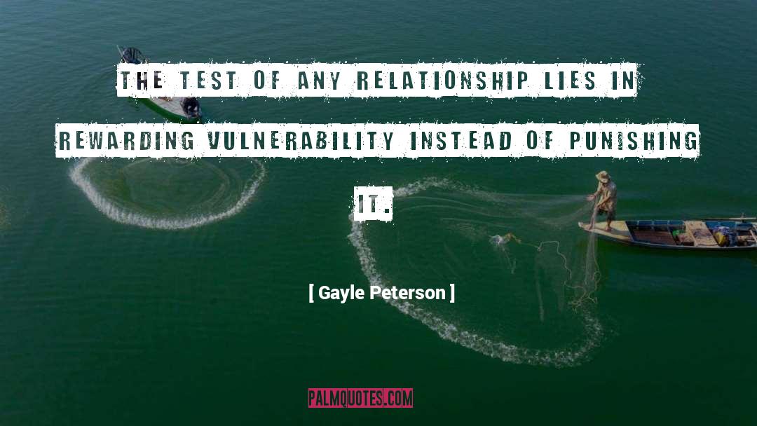 Instead quotes by Gayle Peterson