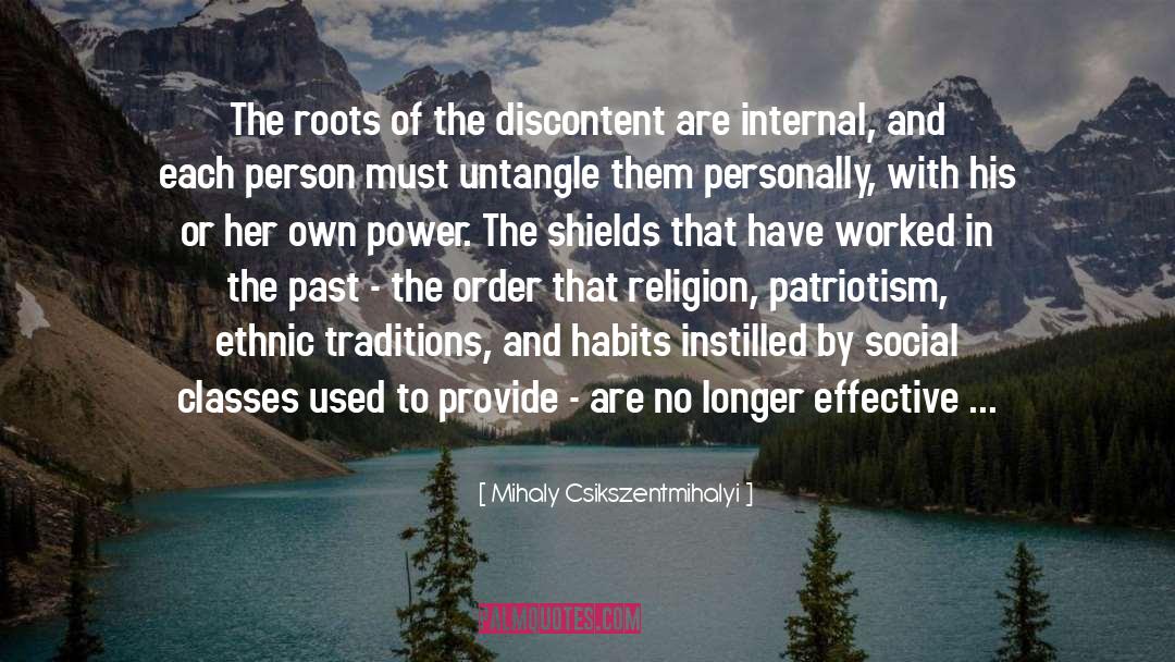 Instilled quotes by Mihaly Csikszentmihalyi