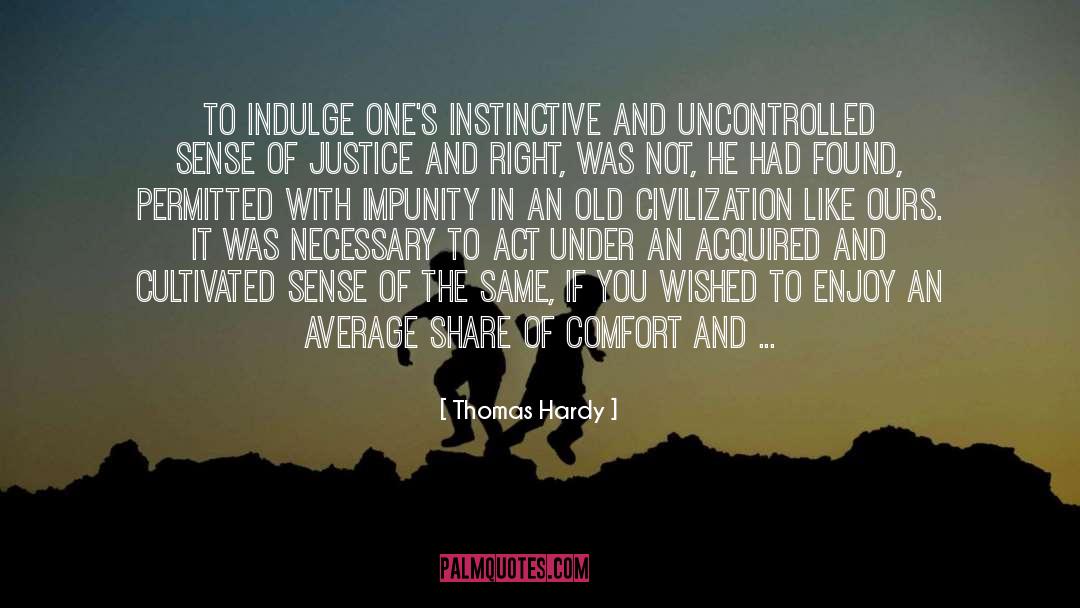 Instinctive quotes by Thomas Hardy