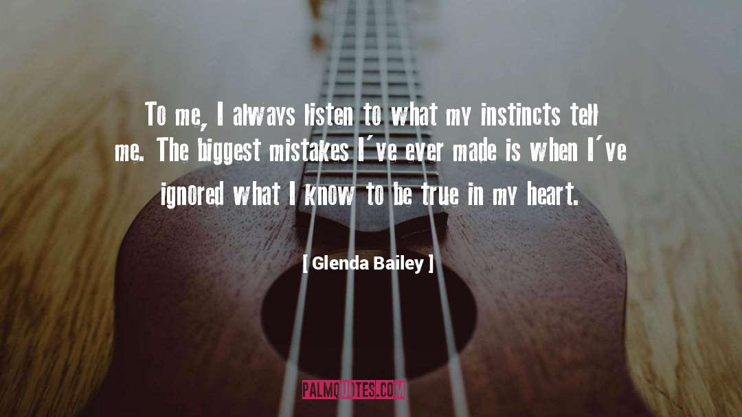 Instincts quotes by Glenda Bailey