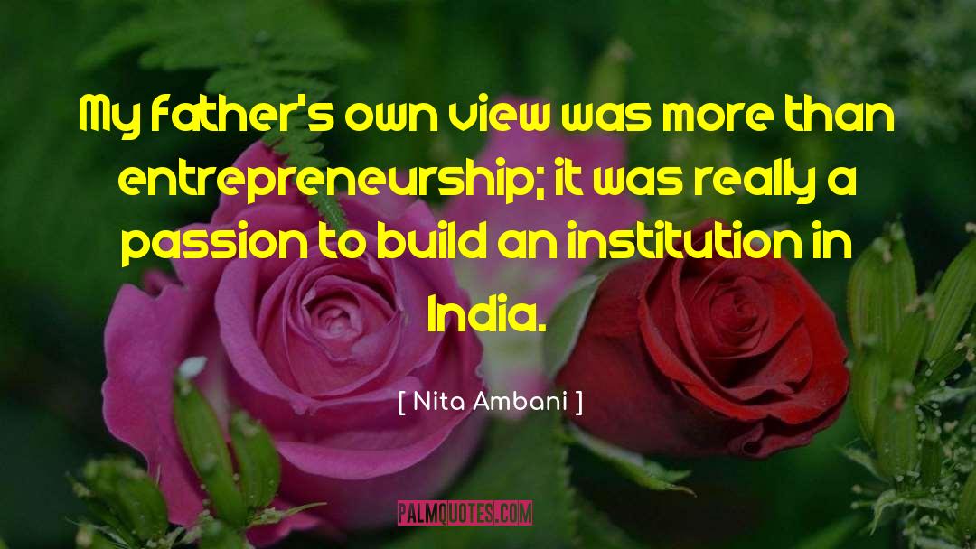 Institution quotes by Nita Ambani