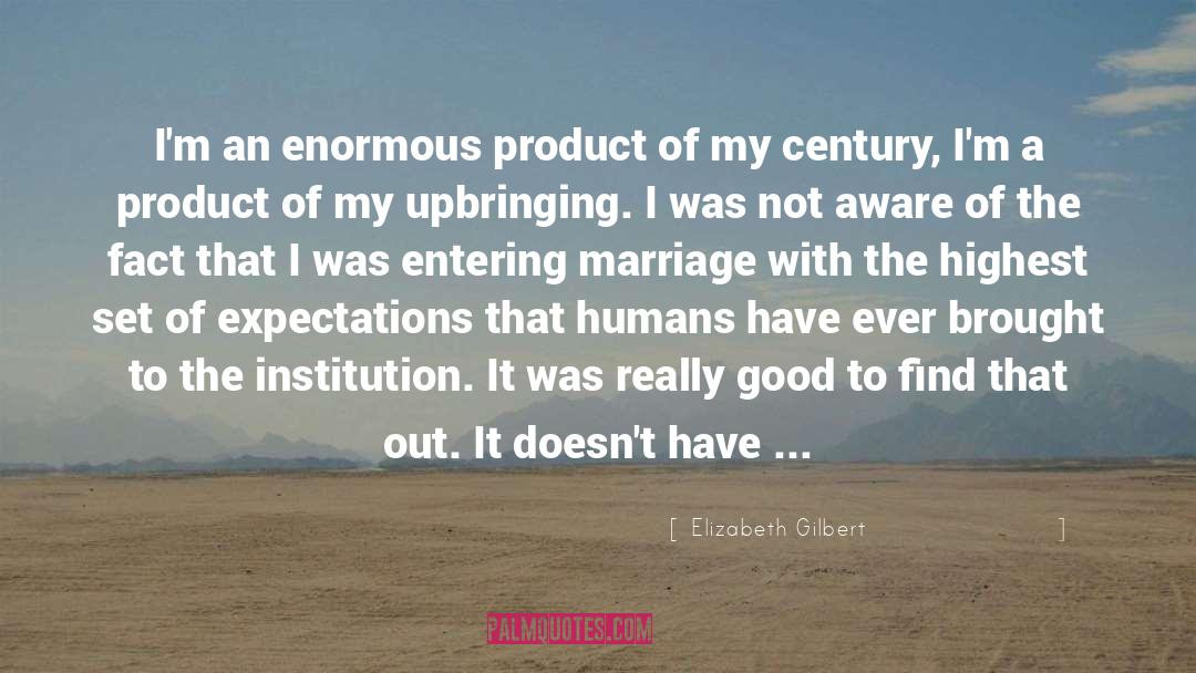 Institution quotes by Elizabeth Gilbert