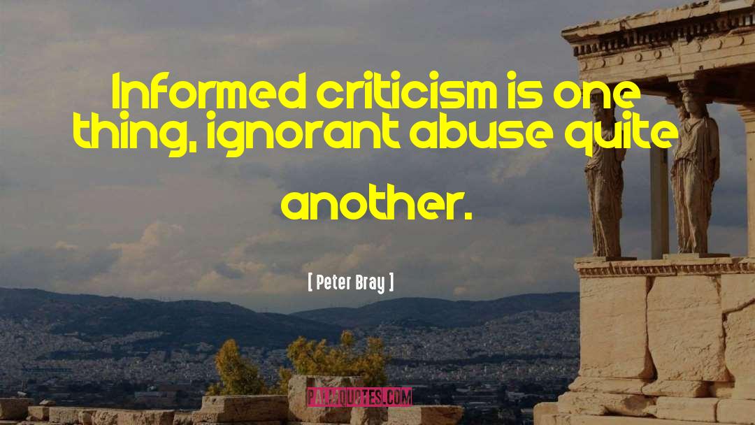 Institutional Abuse quotes by Peter Bray