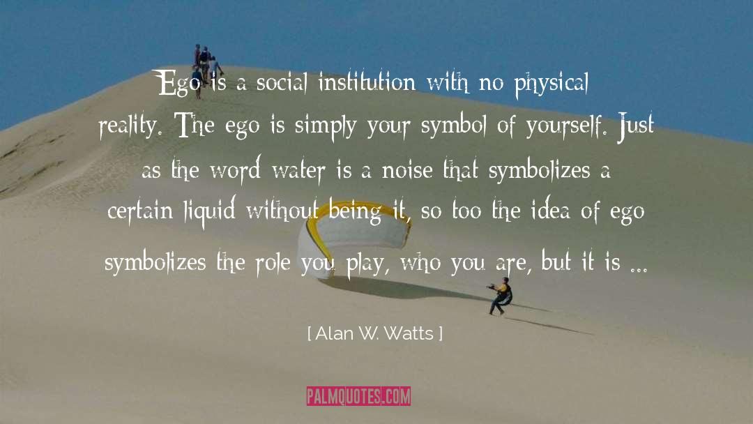 Institutions quotes by Alan W. Watts