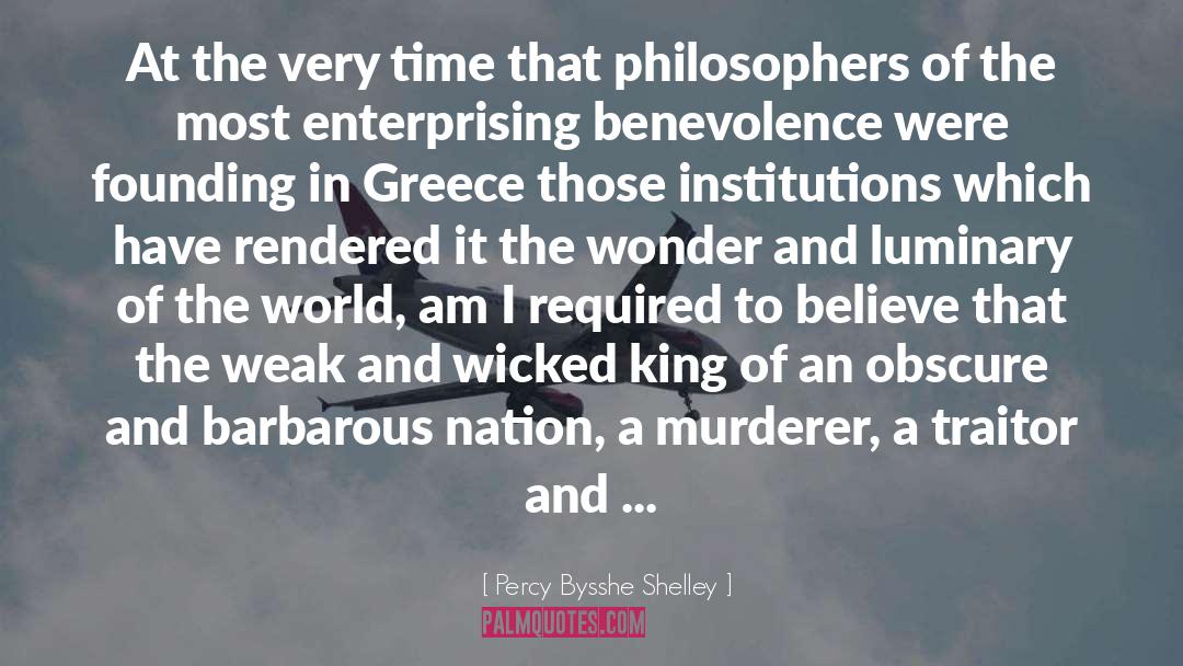 Institutions quotes by Percy Bysshe Shelley