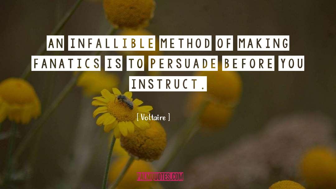 Instruct quotes by Voltaire