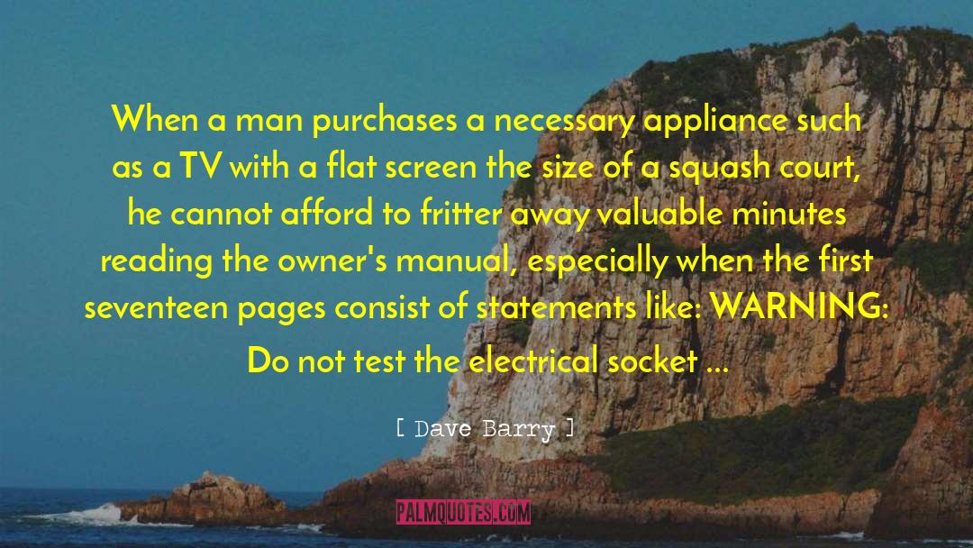 Instruction Manual quotes by Dave Barry