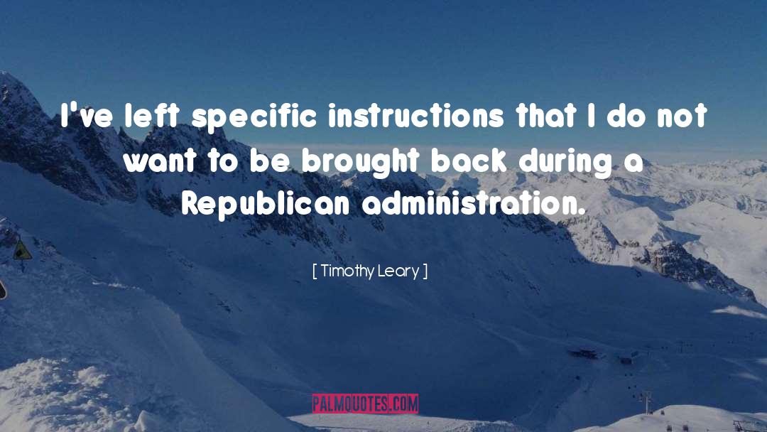 Instruction quotes by Timothy Leary