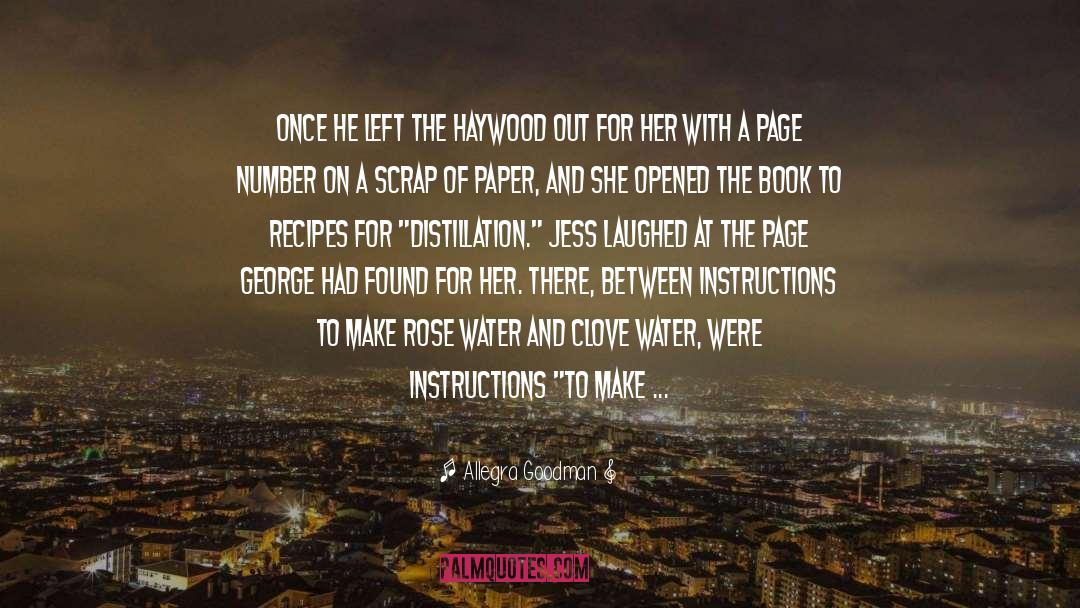 Instructions quotes by Allegra Goodman