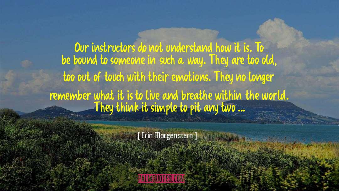 Instructors quotes by Erin Morgenstern