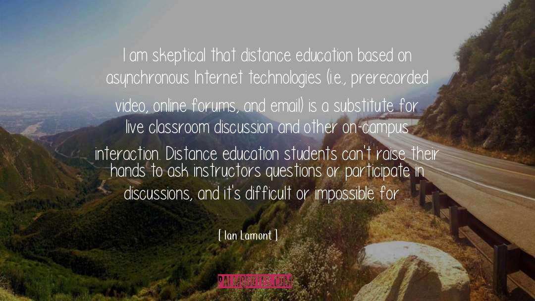 Instructors quotes by Ian Lamont