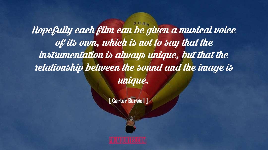 Instrumentation quotes by Carter Burwell
