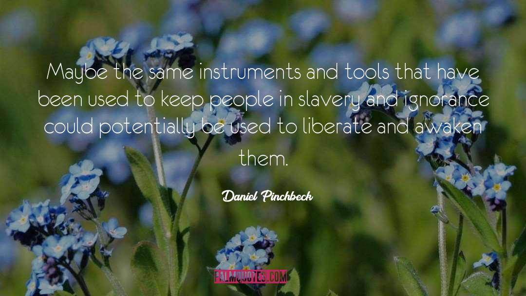 Instruments quotes by Daniel Pinchbeck