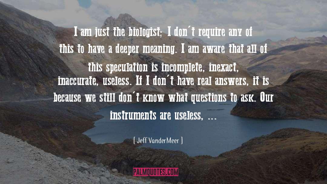 Instruments quotes by Jeff VanderMeer
