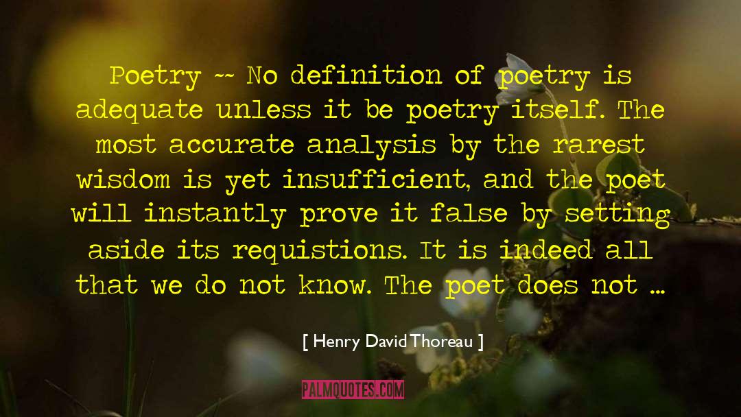 Insufficient quotes by Henry David Thoreau
