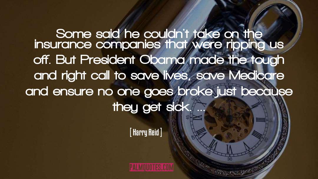 Insurance Companies quotes by Harry Reid