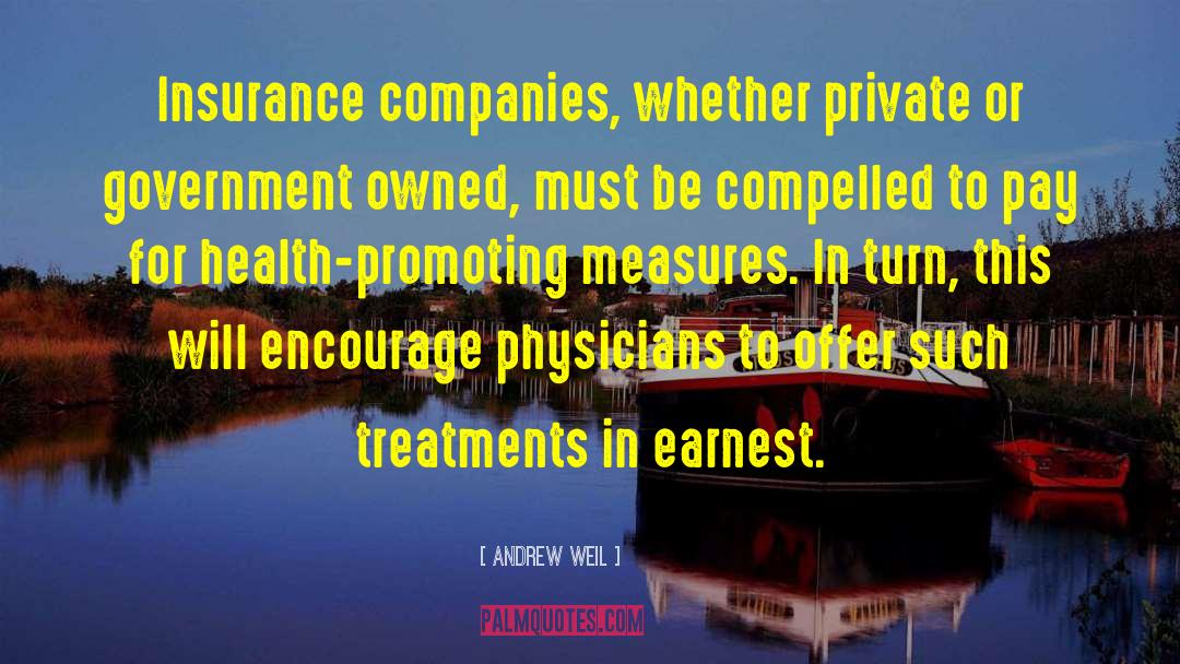 Insurance Companies quotes by Andrew Weil