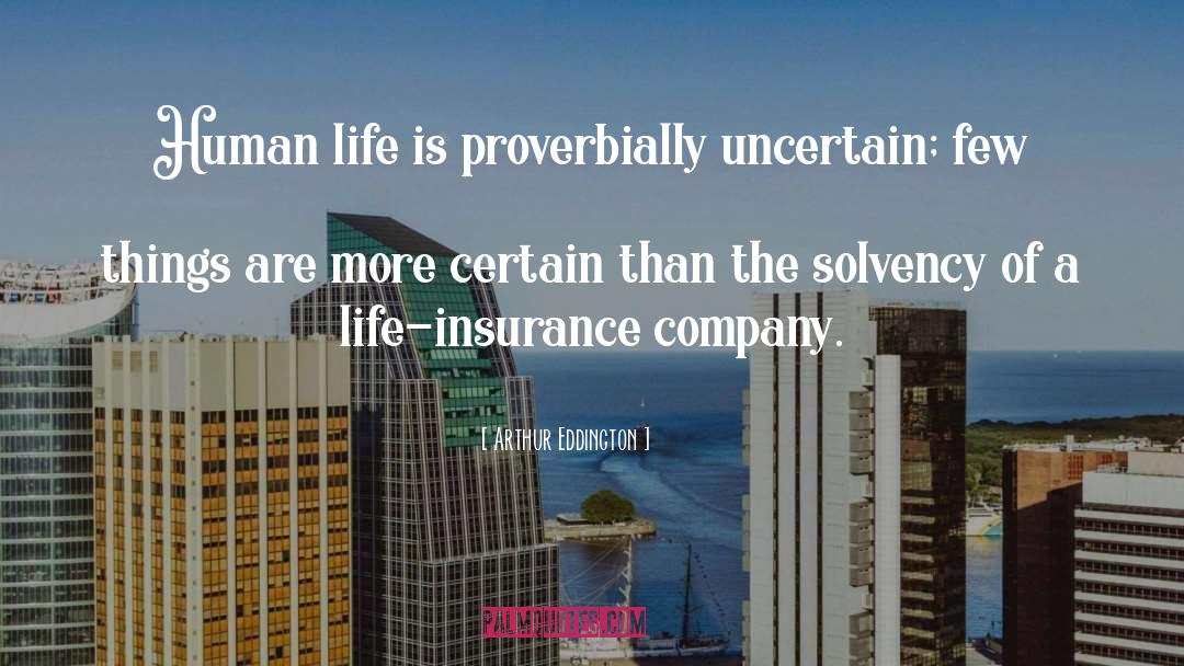 Insurance Ireland quotes by Arthur Eddington