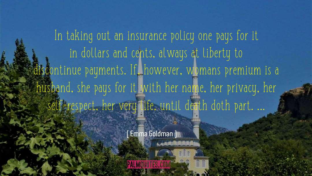 Insurance Ontario quotes by Emma Goldman