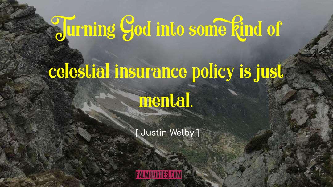 Insurance Policy quotes by Justin Welby