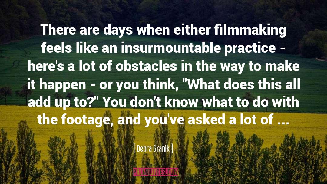 Insurmountable quotes by Debra Granik