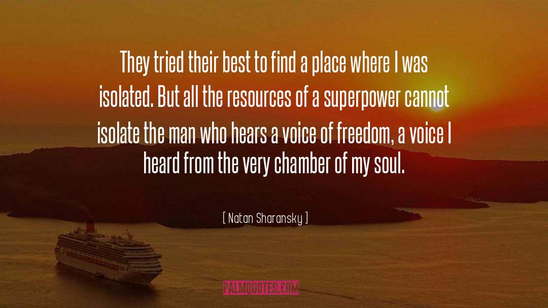 Intangibility Superpower quotes by Natan Sharansky