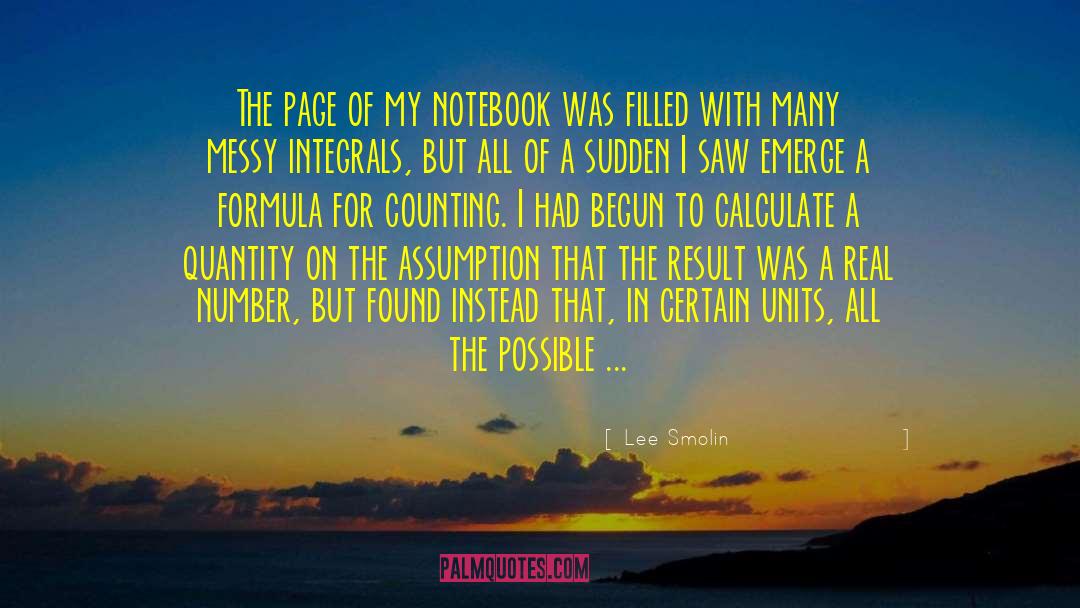 Integers quotes by Lee Smolin