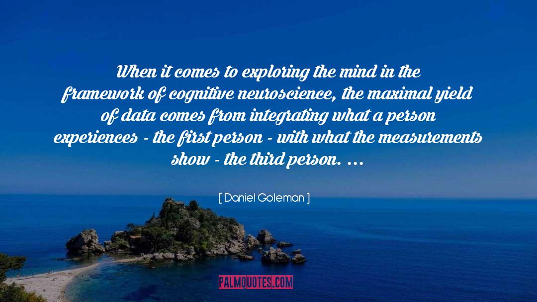 Integrating quotes by Daniel Goleman