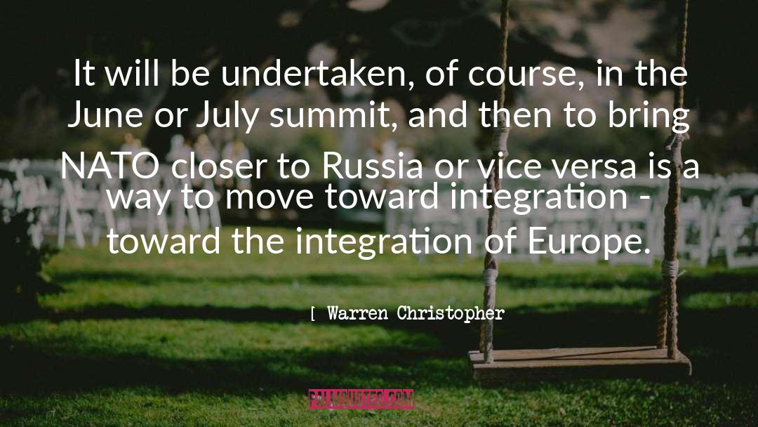 Integration quotes by Warren Christopher