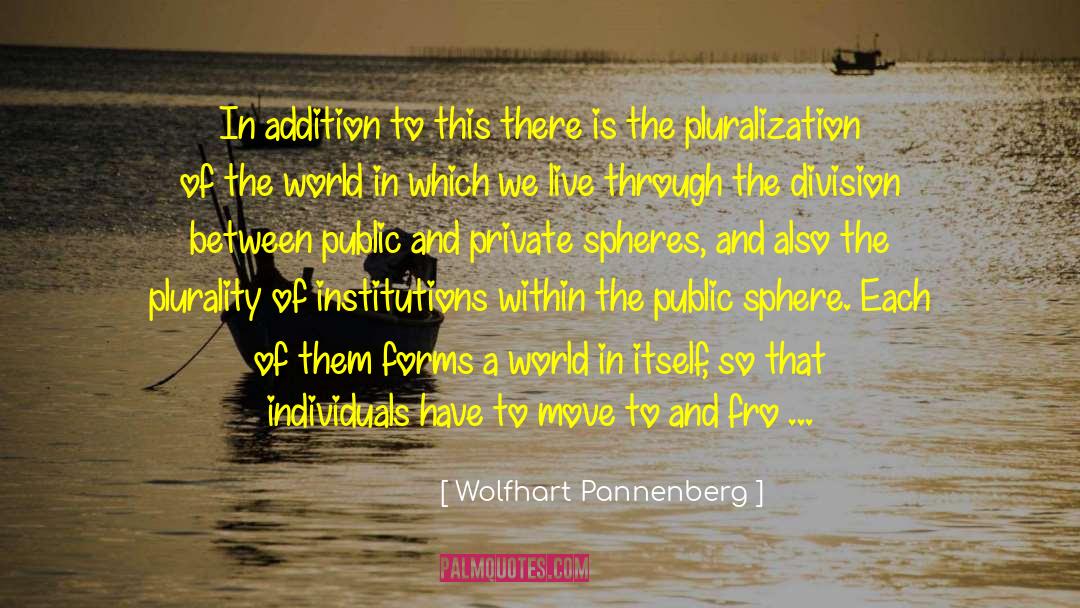 Integration quotes by Wolfhart Pannenberg