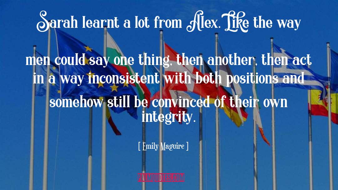 Integrity quotes by Emily Maguire